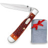 Нож перочинный ZIPPO CHESTNUT BONE STANDARD JIGGED TRAPPERLOCK + ЗАЖИГАЛКА 50599_207