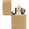 Zippo Classic 204B — матовая золотистая зажигалка