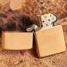 Zippo Classic 204B — матовая золотистая зажигалка