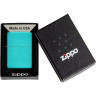 Зажигалка ZIPPO CLASSIC FLAT TURQUOISE 49454